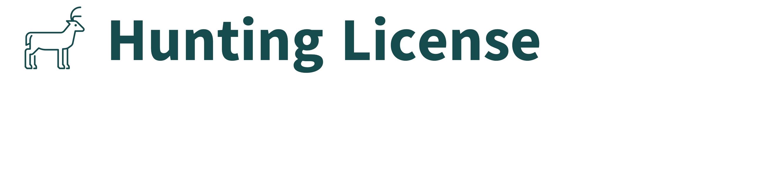 Hunting License Banner