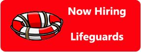 Red Hiring Lifeguard Button